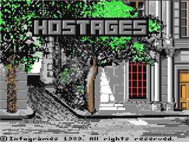 Title screen of Hostage: Rescue Mission on the Commodore 64.