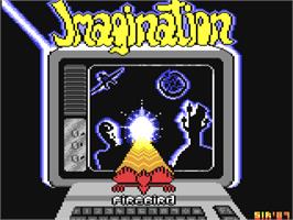 Title screen of Imagination on the Commodore 64.