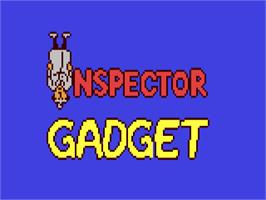 Title screen of Inspector Gadget and the Circus of Fear on the Commodore 64.