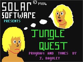 Title screen of Jungle Quest on the Commodore 64.