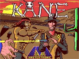 Title screen of Kane on the Commodore 64.