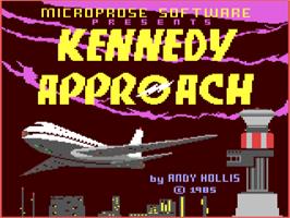 Title screen of Kennedy Approach on the Commodore 64.
