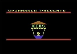 Title screen of Kids on Keys on the Commodore 64.