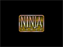Title screen of Last Ninja 3 on the Commodore 64.