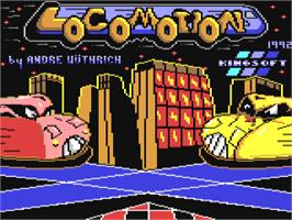 Title screen of Locomotion on the Commodore 64.