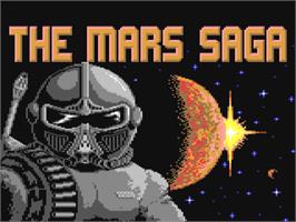Title screen of Mars Saga on the Commodore 64.