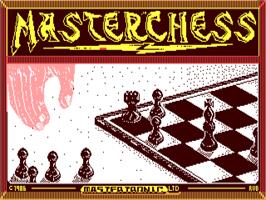 Title screen of Master Chess on the Commodore 64.