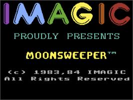 Title screen of Moonsweeper on the Commodore 64.