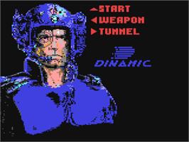 Title screen of Narco Police on the Commodore 64.