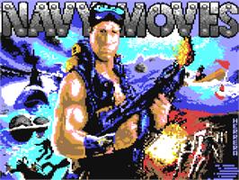 Title screen of Navy Moves on the Commodore 64.