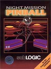 Title screen of Night Mission Pinball on the Commodore 64.