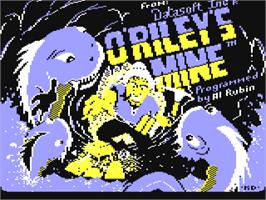 Title screen of O'Riley's Mine on the Commodore 64.