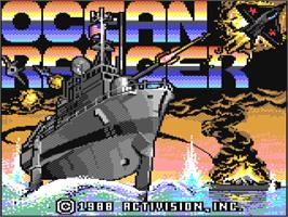 Title screen of Ocean Ranger on the Commodore 64.
