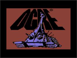 Title screen of Ogre on the Commodore 64.