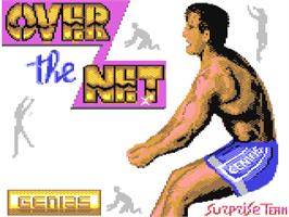 Title screen of Over the Net on the Commodore 64.