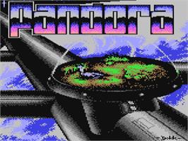 Title screen of Pandora on the Commodore 64.