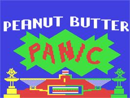 Title screen of Peanut Butter Panic on the Commodore 64.