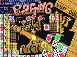 Title screen of Plotting on the Commodore 64.