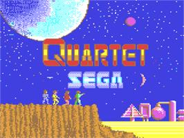Title screen of Quartet on the Commodore 64.