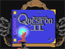 Title screen of Questron II on the Commodore 64.