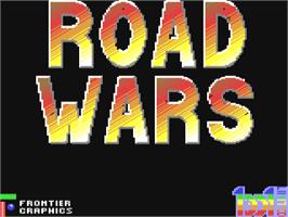 Title screen of Roadwars on the Commodore 64.