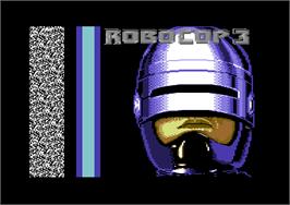Title screen of RoboCop 3 on the Commodore 64.