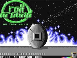 Title screen of Rollaround on the Commodore 64.