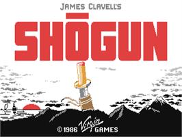 Title screen of Shogun on the Commodore 64.