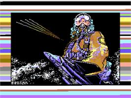Title screen of Silent Shadow on the Commodore 64.