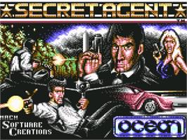 Title screen of Sly Spy: Secret Agent on the Commodore 64.