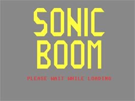Title screen of Sonic Boom on the Commodore 64.