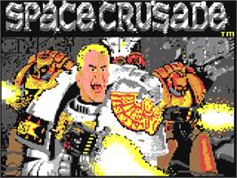 Title screen of Space Crusade on the Commodore 64.
