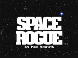 Title screen of Space Rogue on the Commodore 64.
