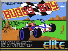 Title screen of Speed Buggy on the Commodore 64.