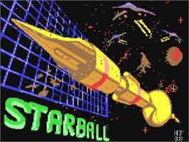 Title screen of Star Ball on the Commodore 64.