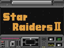 Title screen of Star Raiders II on the Commodore 64.