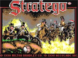Title screen of Stratego on the Commodore 64.