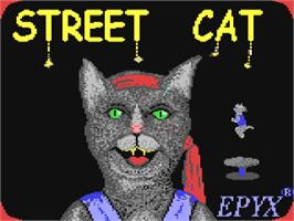 Title screen of Street Cat on the Commodore 64.