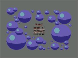 Title screen of The Ball Game on the Commodore 64.
