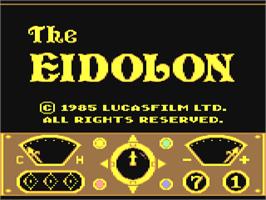 Title screen of The Eidolon on the Commodore 64.