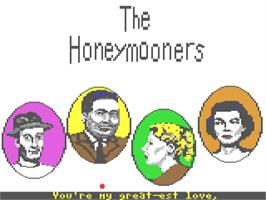 Title screen of The Honeymooners on the Commodore 64.