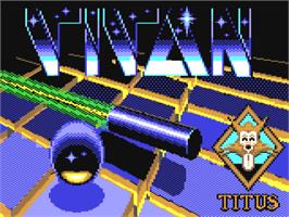 Title screen of Titan on the Commodore 64.