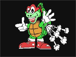Title screen of Turbo the Tortoise on the Commodore 64.
