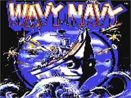 Title screen of Wavy Navy on the Commodore 64.