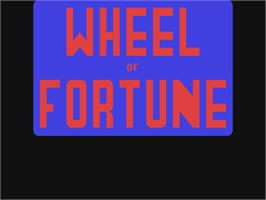 Title screen of Wheel of Fortune on the Commodore 64.