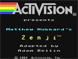 Title screen of Zenji on the Commodore 64.