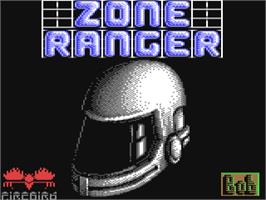 Title screen of Zone Ranger on the Commodore 64.