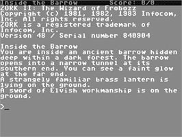 Title screen of Zork II - The Wizard of Frobozz on the Commodore 64.