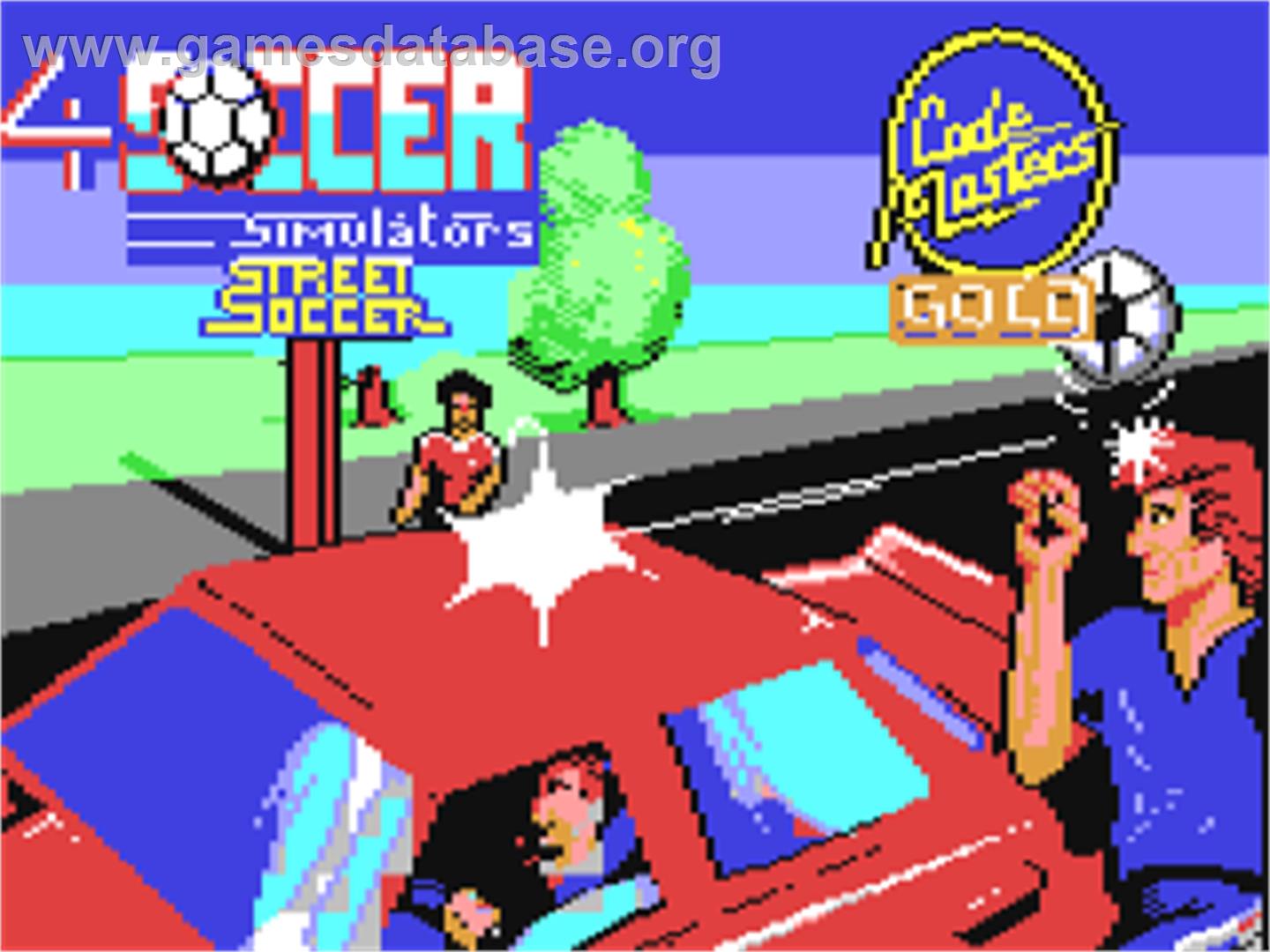 4 Soccer Simulators - Commodore 64 - Artwork - Title Screen