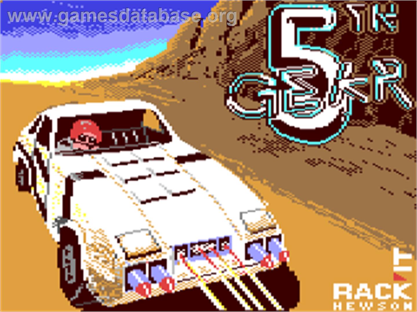5th Gear - Commodore 64 - Artwork - Title Screen